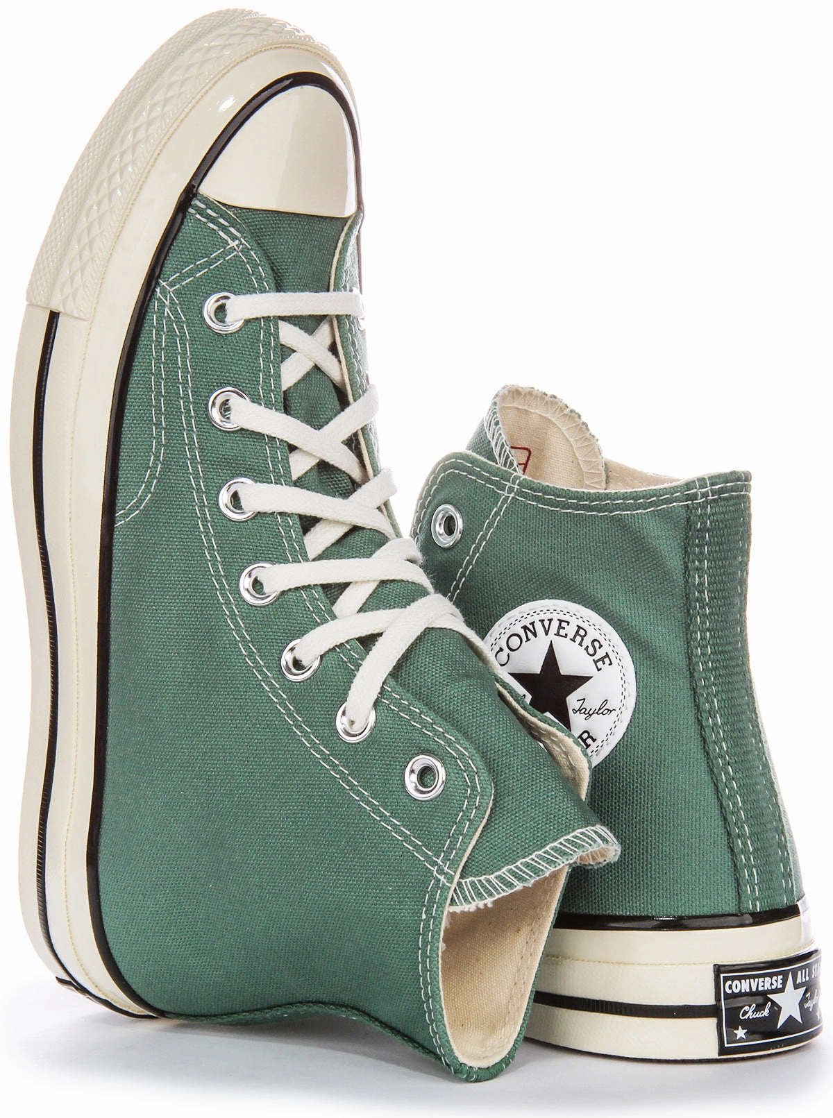 Light Step-On Glide Layer Converse Chuck 70s Hi A06521C In Vintage Green