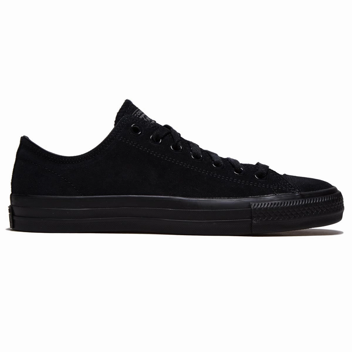 Street Mode High Durability Converse Chuck Taylor All Star Pro Suede Ox Shoes - Black/Black/Black