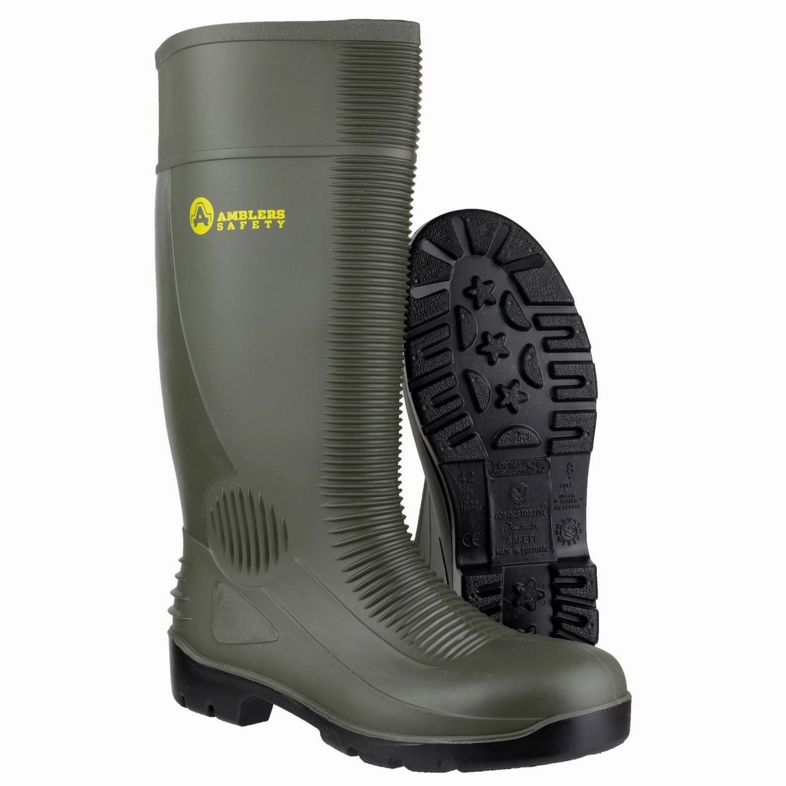 Light Wear Amblers Safety FS99 PVC Green Wellington Boots