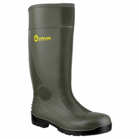 Quick Walk Style Urban Walk Amblers Safety FS99 PVC Green Wellington Boots