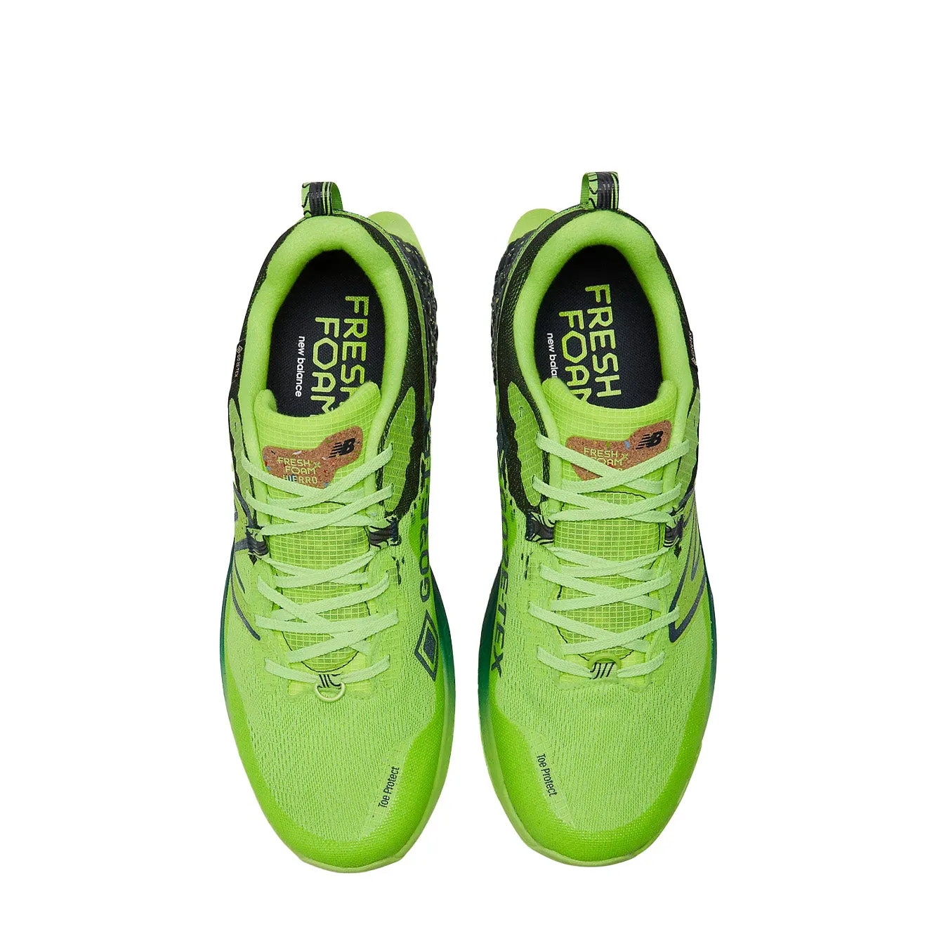 Lightweight Build New Balance Fresh Foam X Hierro v7 GTX Pixel Green / Natural Indigo