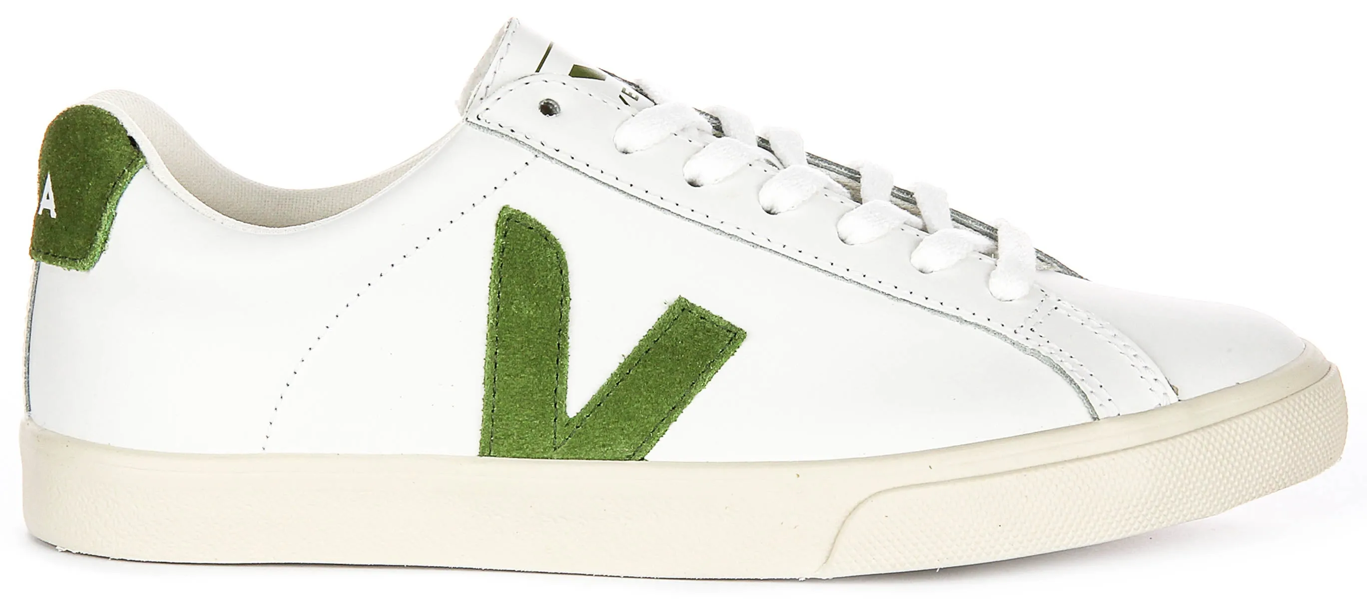 Lightweight Build Veja Esplar Logo In White Green For Women