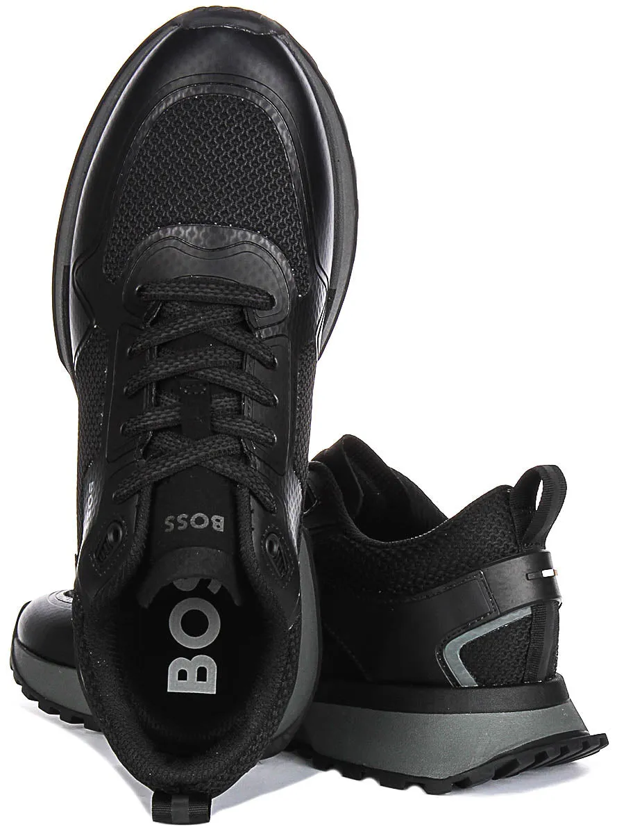 Lightweight Feel Boss Jonah Runner Mesh In Black For Men