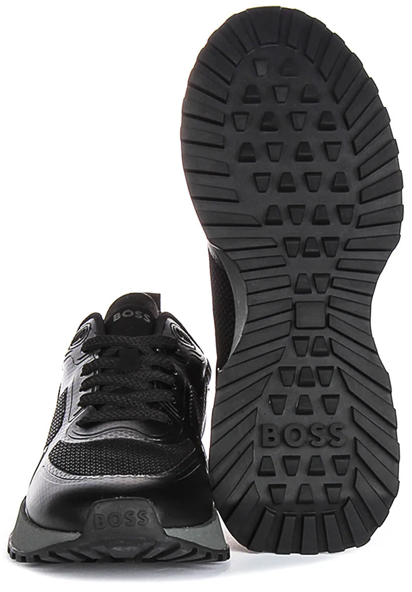 Lightweight Feel Boss Jonah Runner Mesh In Black For Men