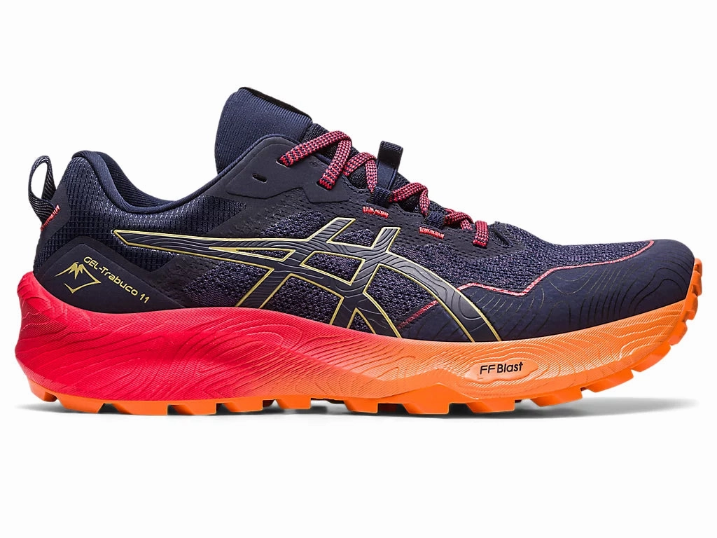 Lightweight Cushioning Asics Gel Trabuco 11 Mens (Indigo Blue/Olive Oil)