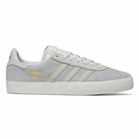 Adidas Gazelle ADV Shoes - Grey/Core White/Gold Metallic Outdoor Performance Pro Skate Look