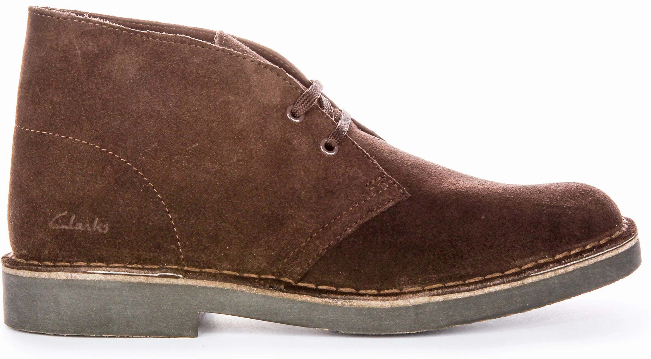 Lightweight Feel Clarks Desert Boot Evo In Dark Brown For Men
