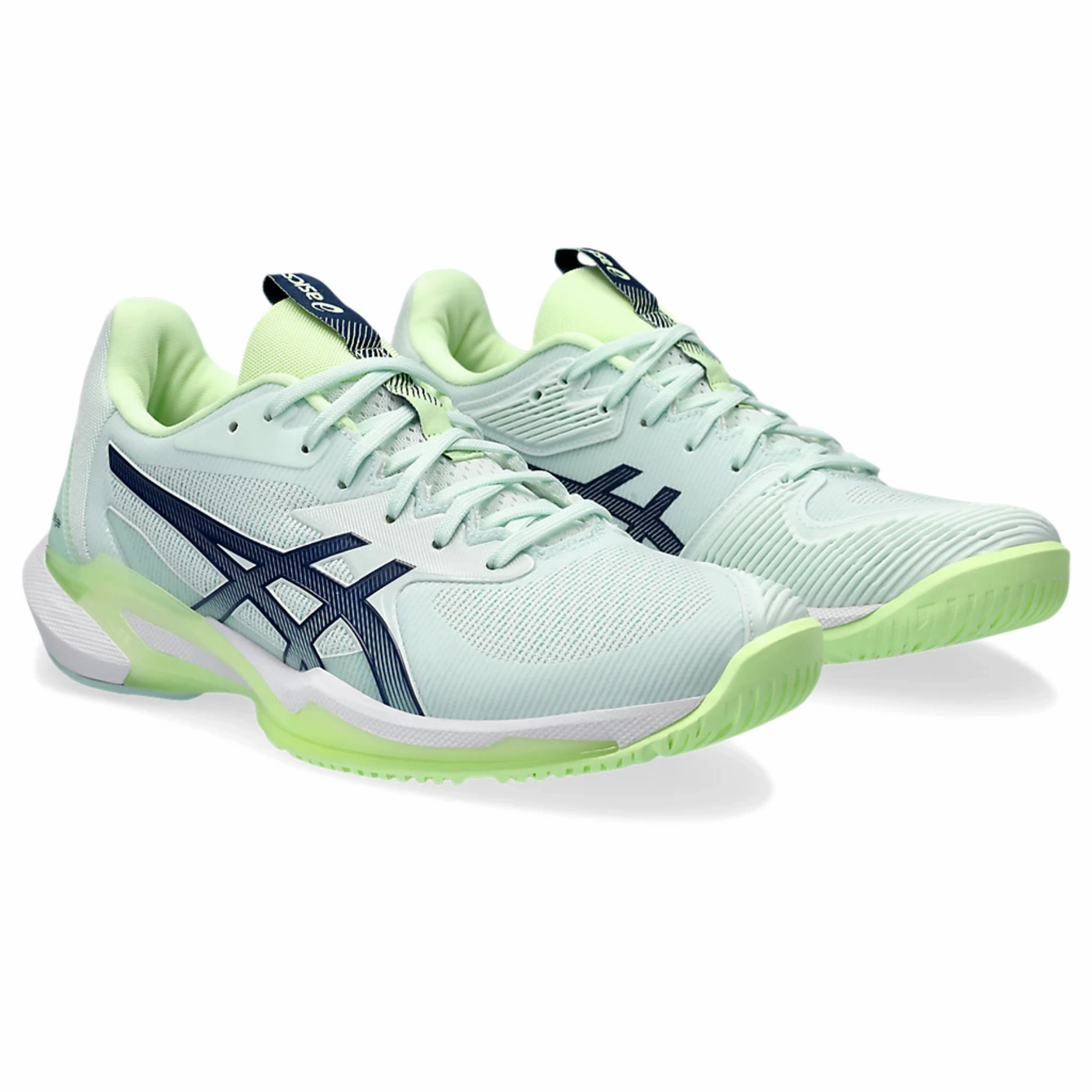 Lightweight Fit Asics Solution Speed  FF 3 Women Tennis Shoes - Pale Mint/Blue Expanse