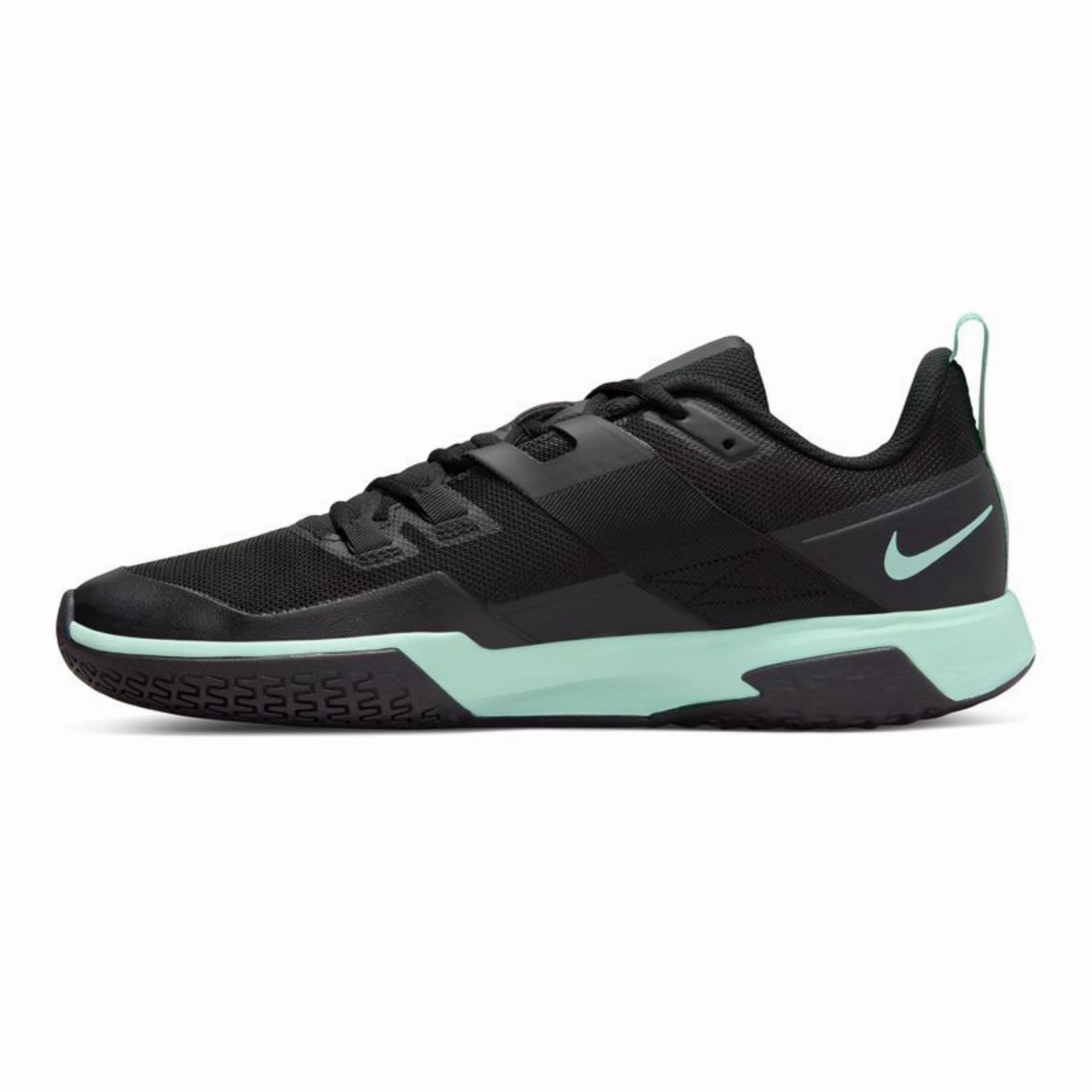 Lightweight Footwear Fabric Nike Court Vapor Lite Black/Mint Men's Hard Court Tennis Shoes