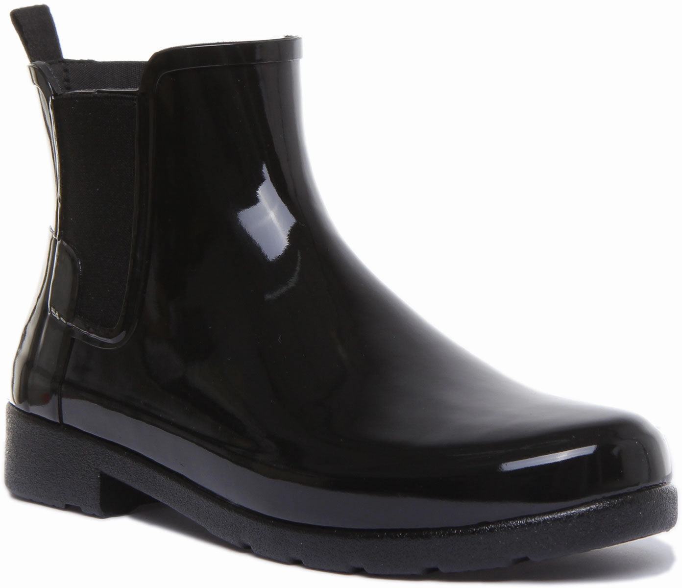 Hunter Chelsea Refined Gloss In Black Quick Step Fit