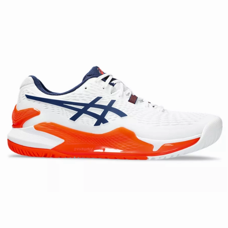 Asics Gel Resolution 9 White Blue Expance Men Tennis Shoes
