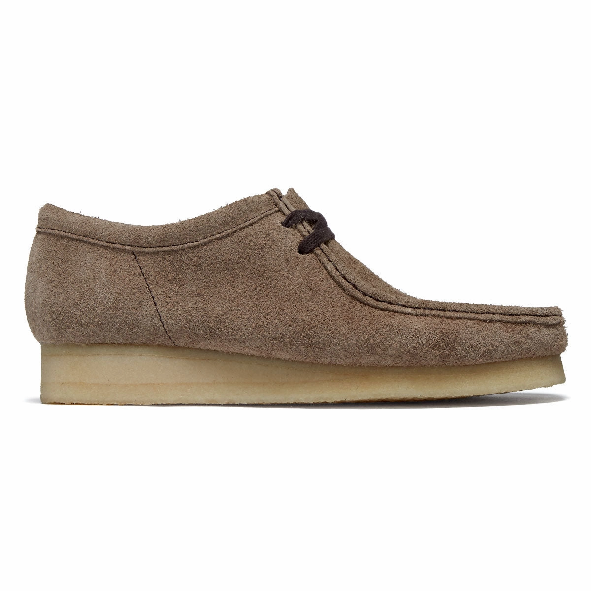 Clarks Wallabee Shoes - Wolf Suede Hard surface running cross - country