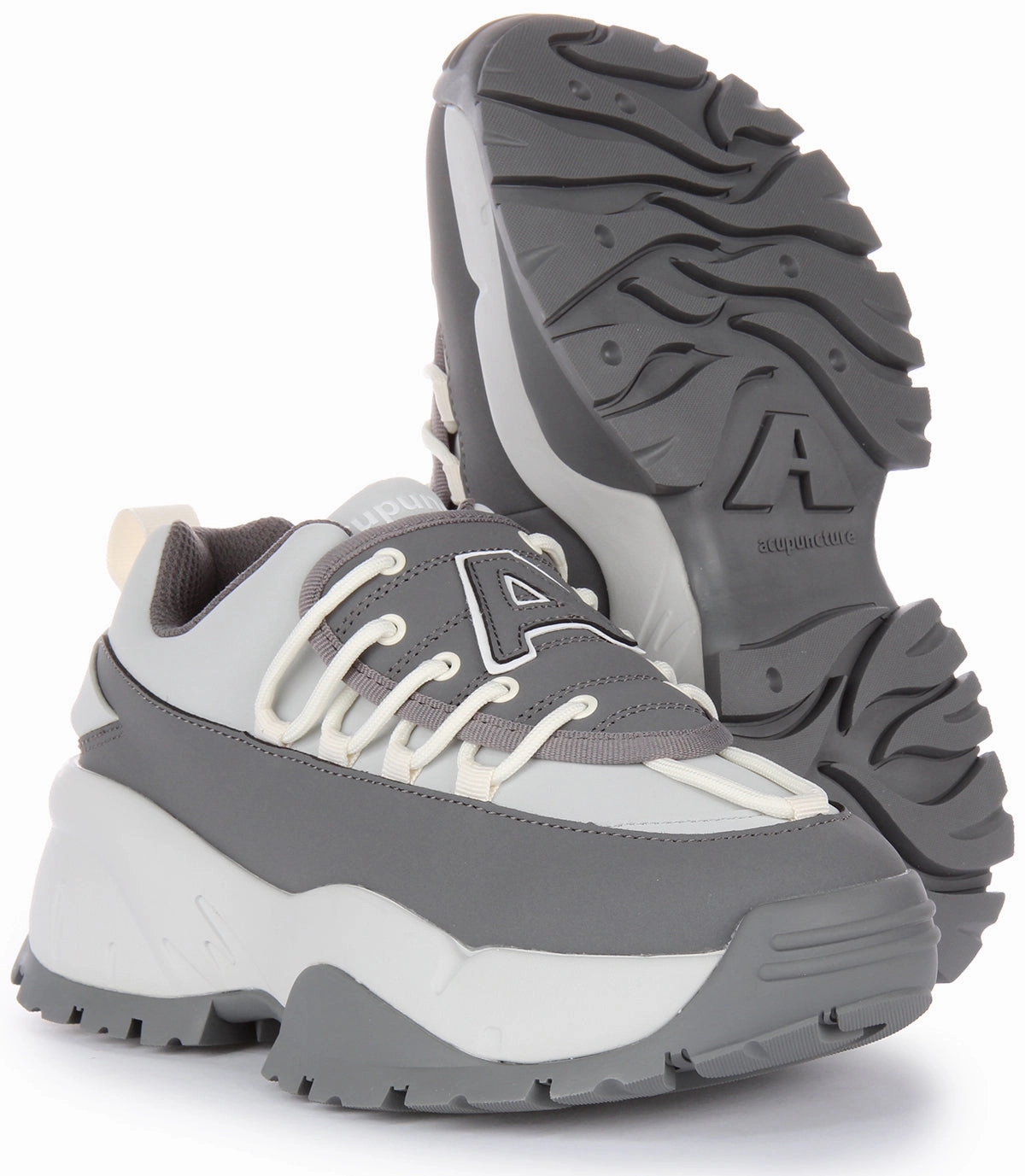 Lightweight Profile Acupuncture Gingypock Trainers In Grey