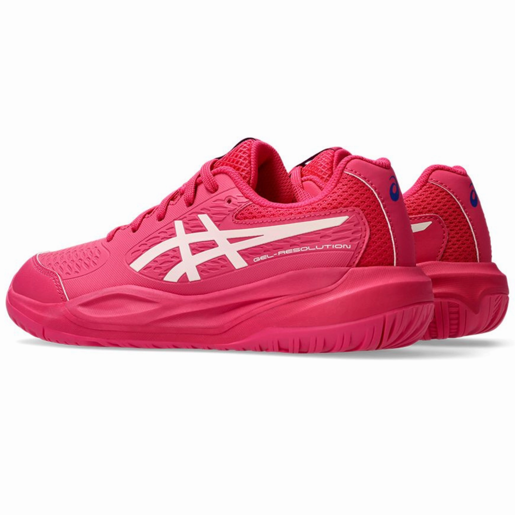 Lightweight Running Asics Gel Resolution X Junior Tennis Shoes - Bright Rose/Cream