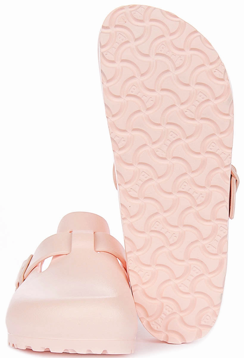 Lightweight Shock Pad Design Birkenstock Boston Eva In Rose | Narrow Fit