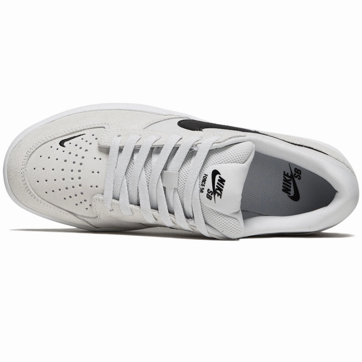 Lightweight Step Nike SB Force 58 Shoes - Photon Dust/Black/Photon Dust/White