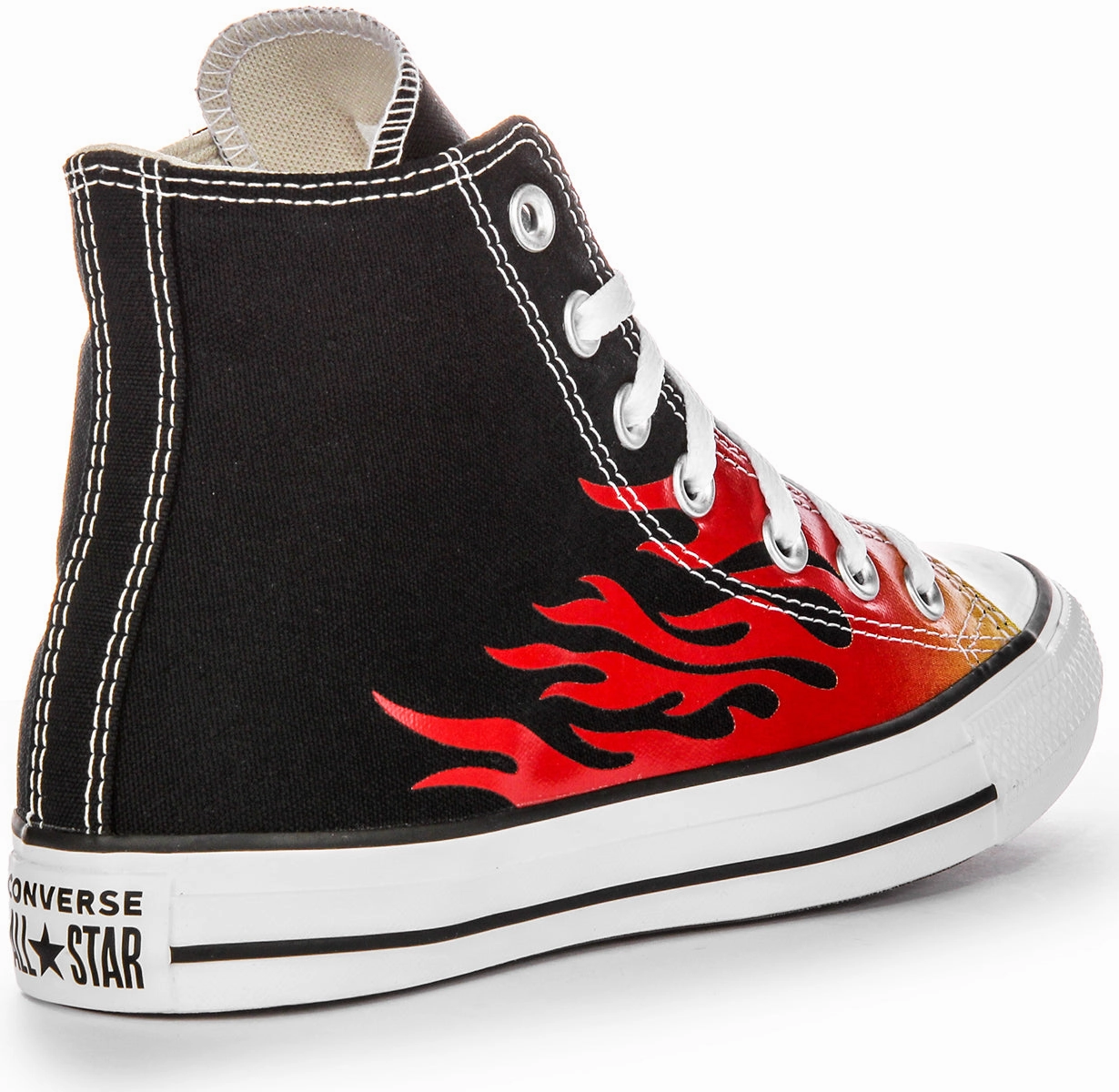 Lightweight Support Converse 171130C All Star Flame Hi In Black Red