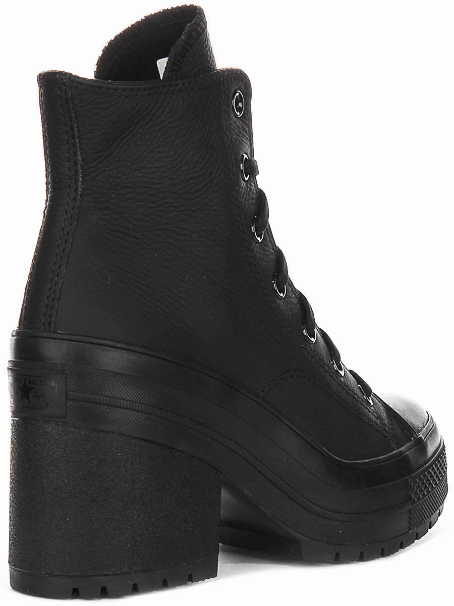 Lightweight Support Converse Chuck 70 De Luxe A06145C In Black Leather