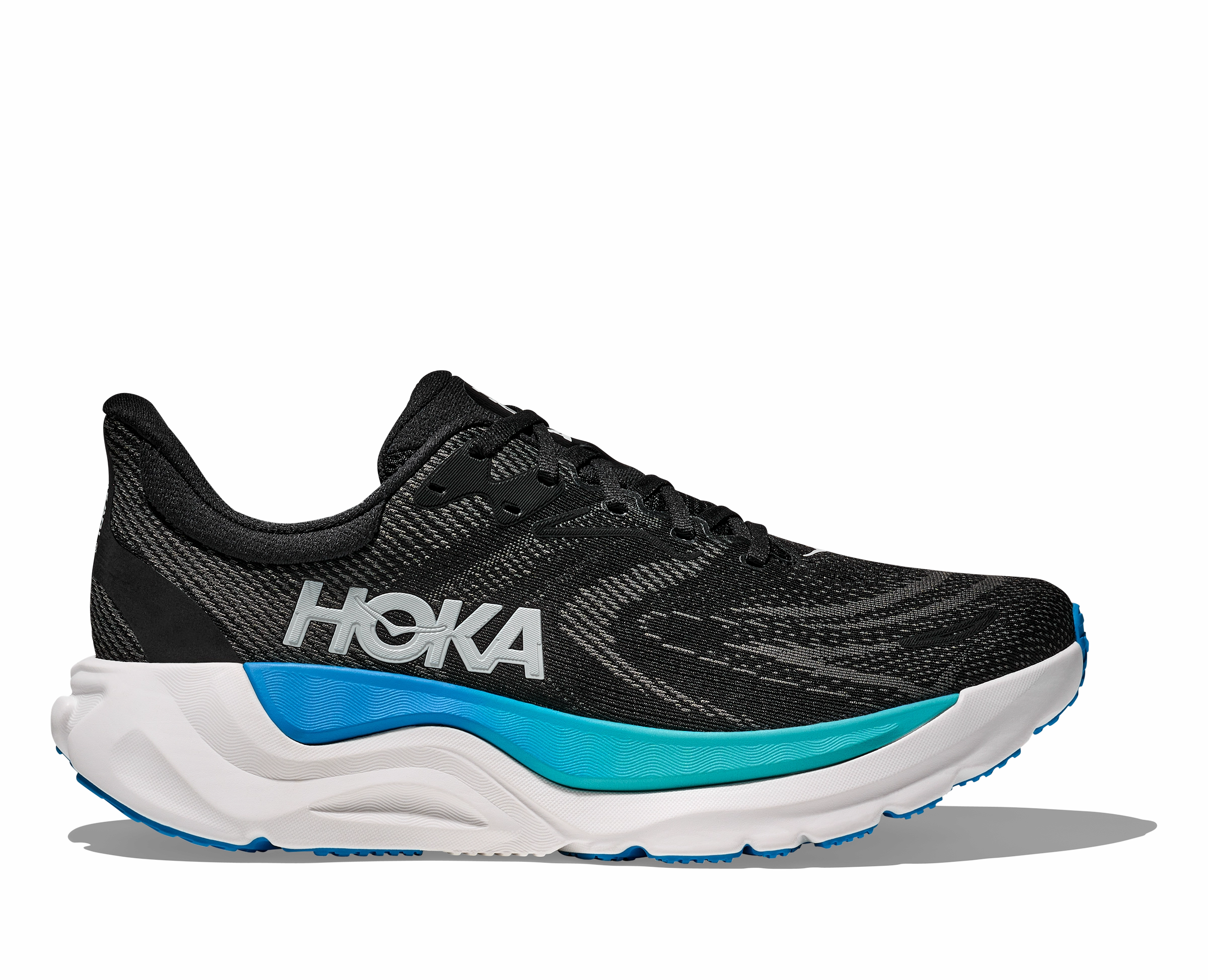 W Hoka Arahi 8 Wide Black Skyward Blue