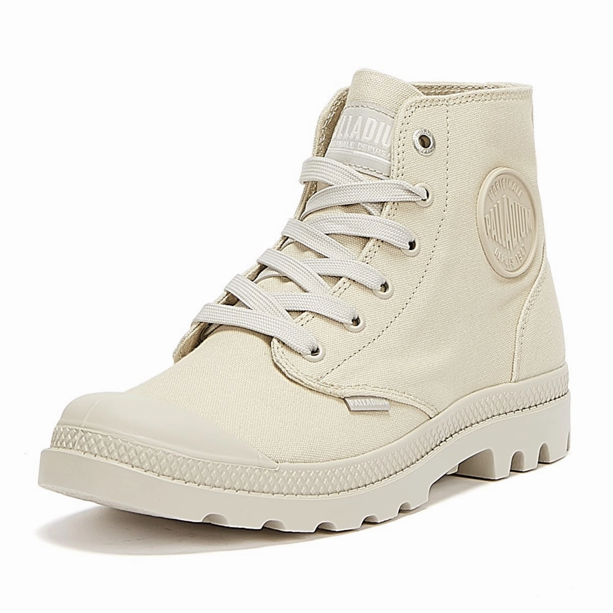 lined Palladium Pampa Hi Mono Chrome Grey Boots