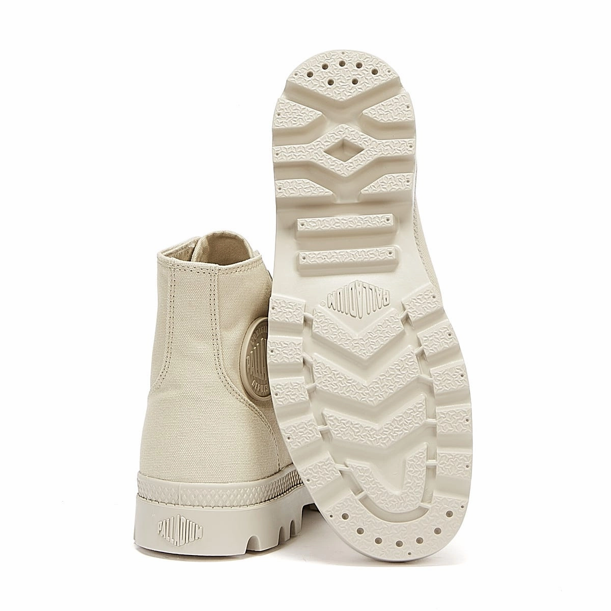 lined Palladium Pampa Hi Mono Chrome Grey Boots