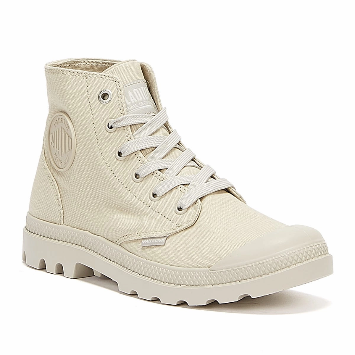 lined Palladium Pampa Hi Mono Chrome Grey Boots