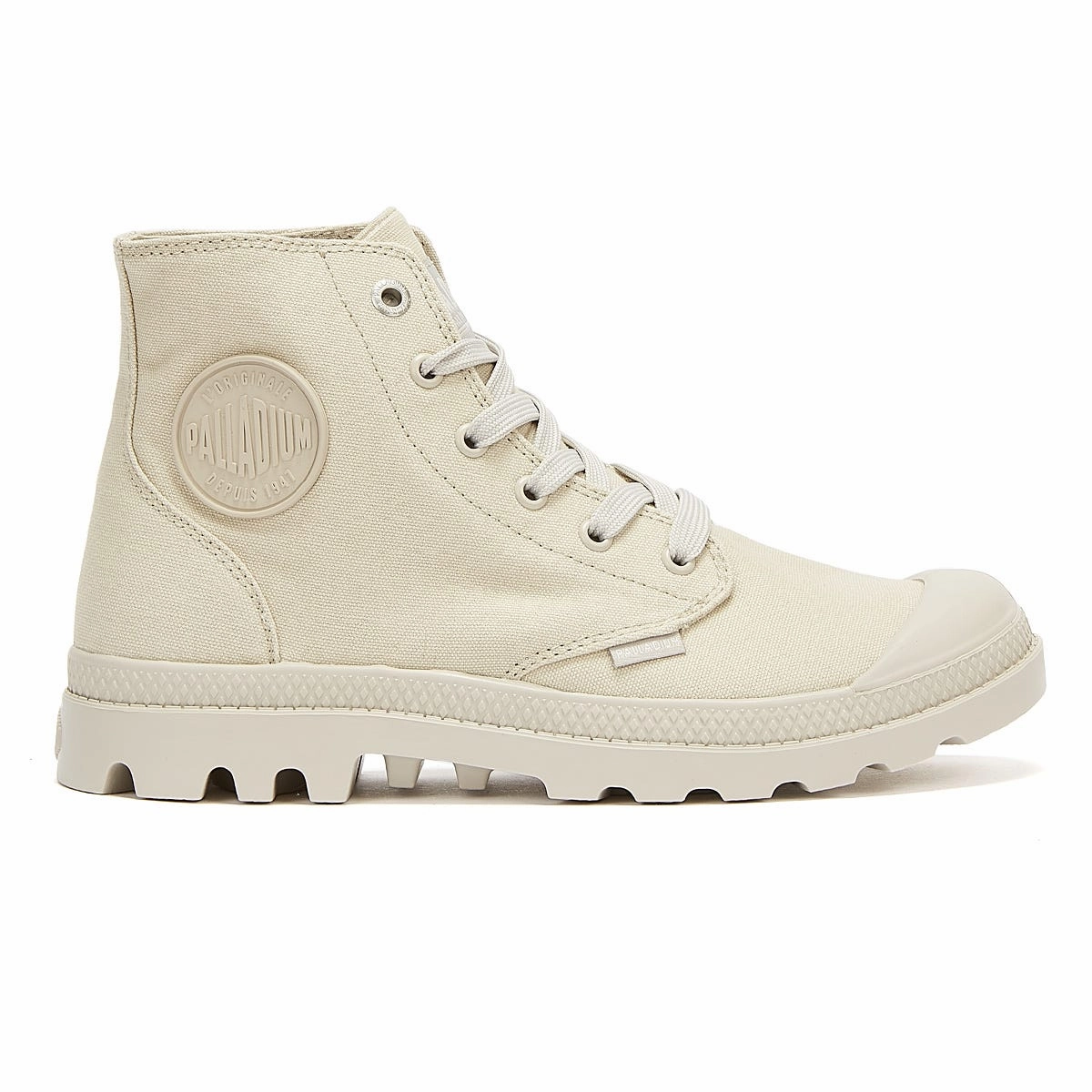 lined Palladium Pampa Hi Mono Chrome Grey Boots
