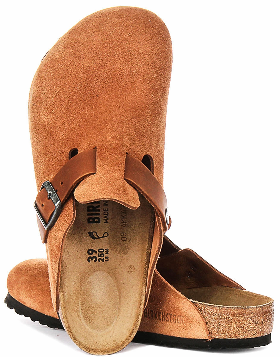 Long - Haul Birkenstock Boston Bs In Cognac | Regular Fity