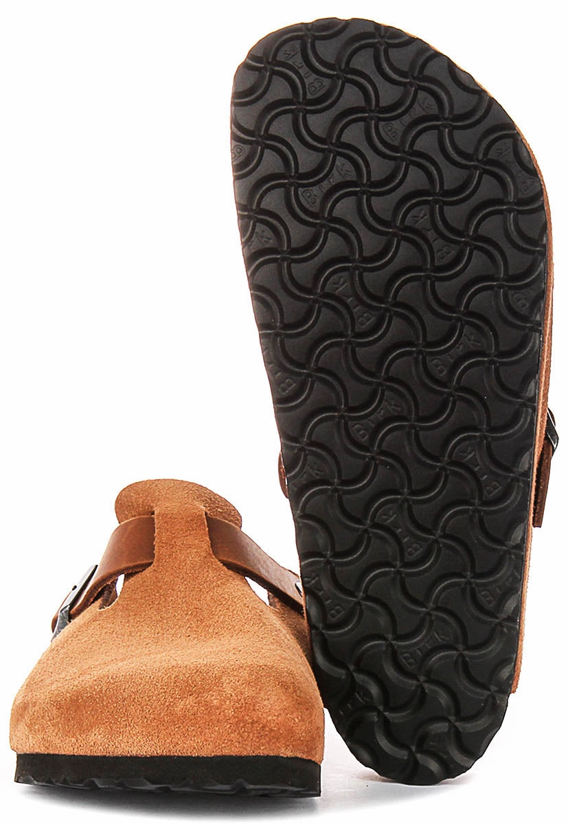 Long - Haul Birkenstock Boston Bs In Cognac | Regular Fity
