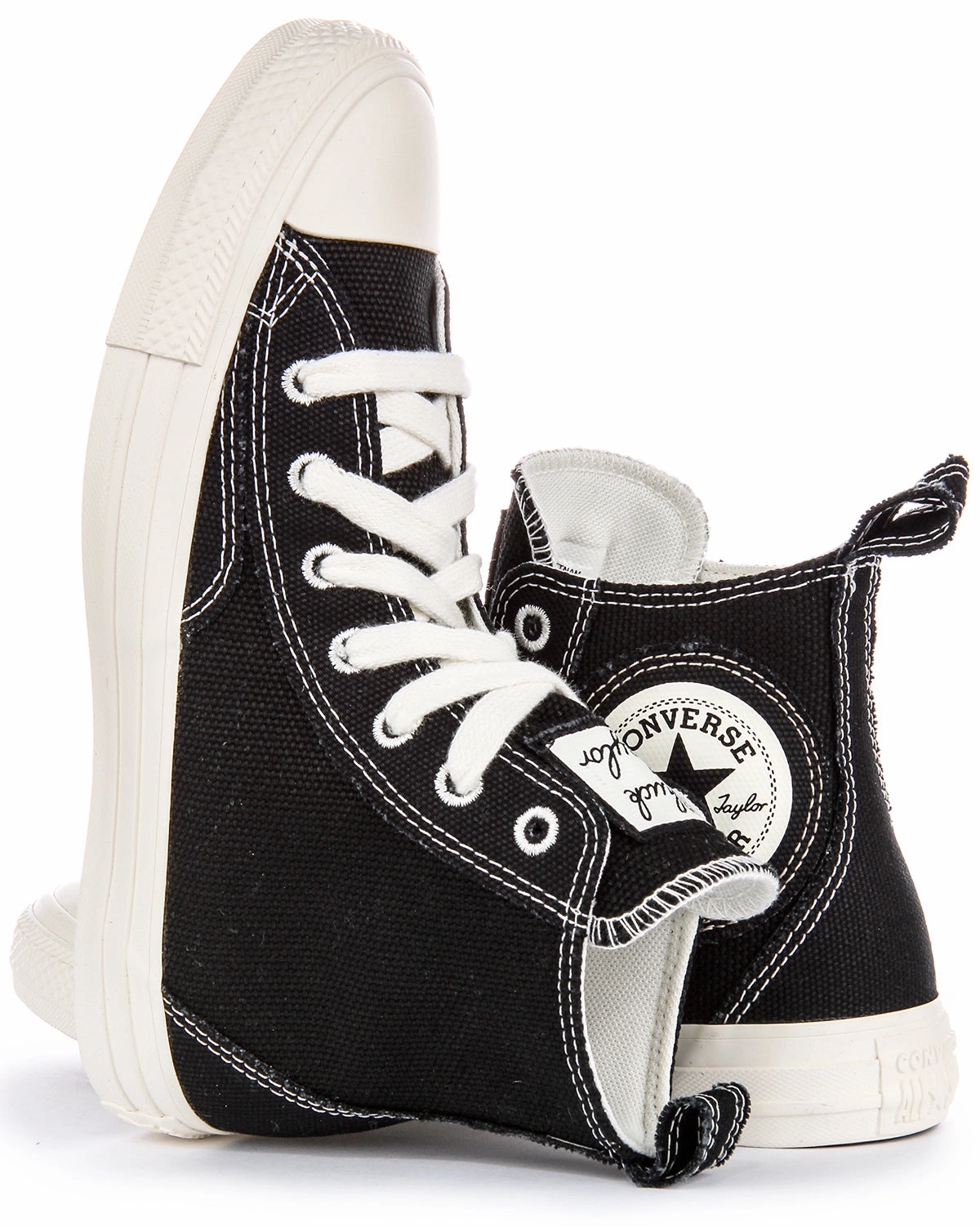 Long Comfort Converse All Star A06100C Oversize Patch In Black White