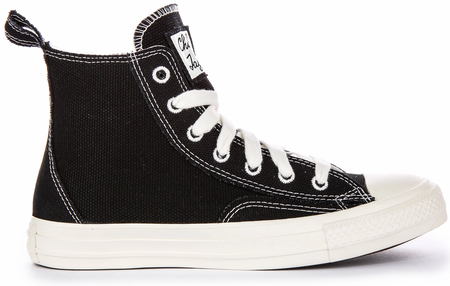 Long Comfort Converse All Star A06100C Oversize Patch In Black White