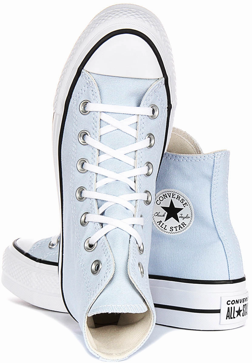 Long-Lasting Wear Converse All Star Lift Platform A10644C In Light Blue