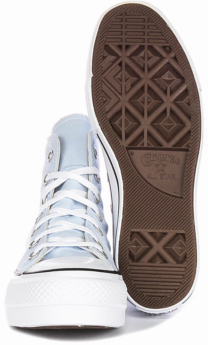 Long-Lasting Wear Converse All Star Lift Platform A10644C In Light Blue
