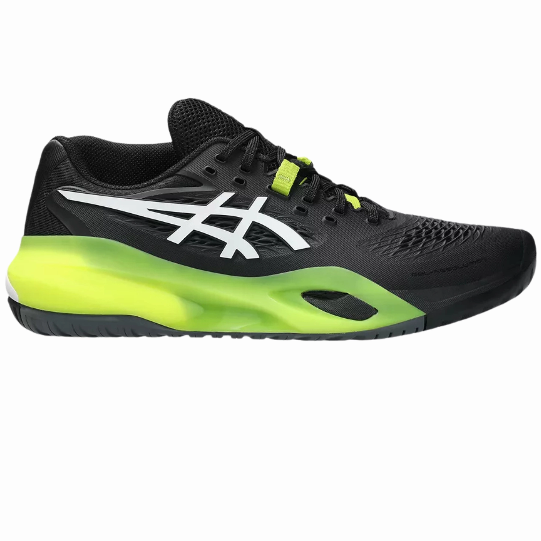 Long Wear Asics Gel Resolution X Hard Court Mens Tennis Shoes - Black/White