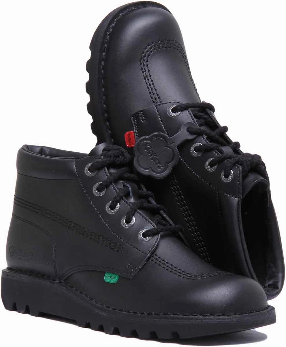Loose Fit Kickers Kickers Kick Hi In Black in Adults UK Size 6.5 - 12