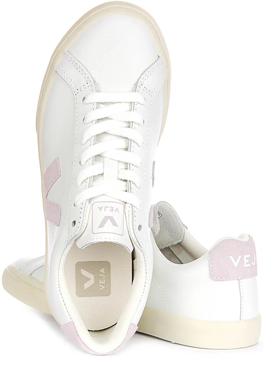 Lounge Fit Veja Esplar Logo In White Purple For Women