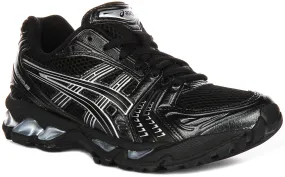 No seams Tough Material Asics Gel Kayano 14 In Black Silver Unisex