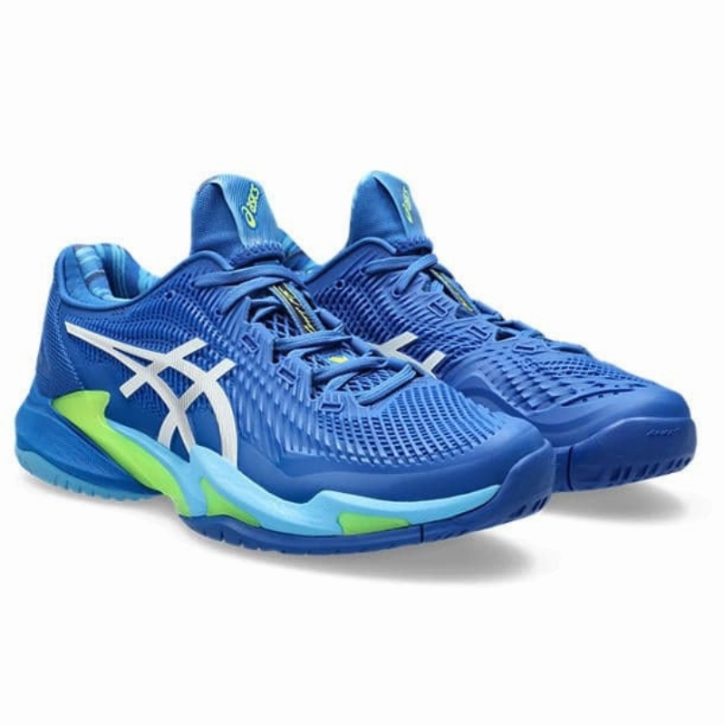 low - cut Asics Court FF 3 Novak Mens Tennis Shoes  - Tuna Blue/White