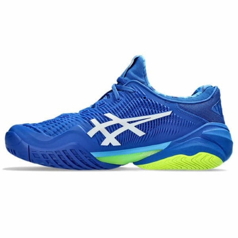 low - cut Asics Court FF 3 Novak Mens Tennis Shoes  - Tuna Blue/White
