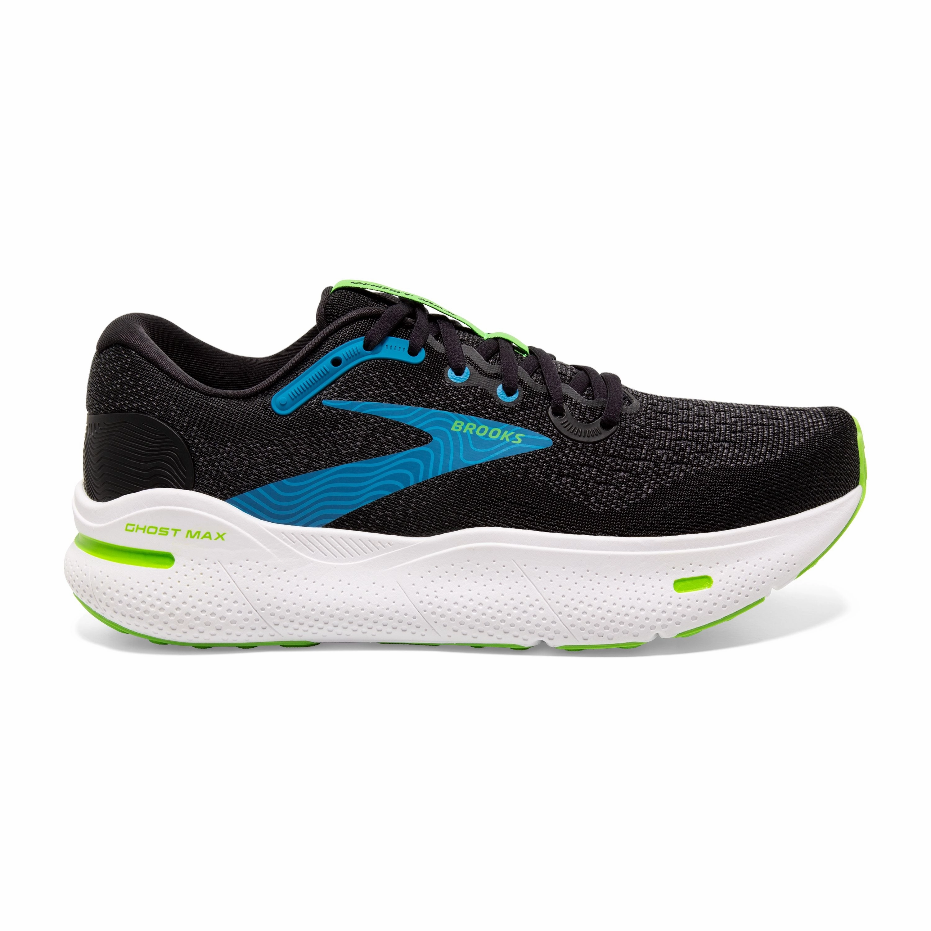 M Brooks Ghost Max Black/Atomic Blue/Jasmine Speed Comfort