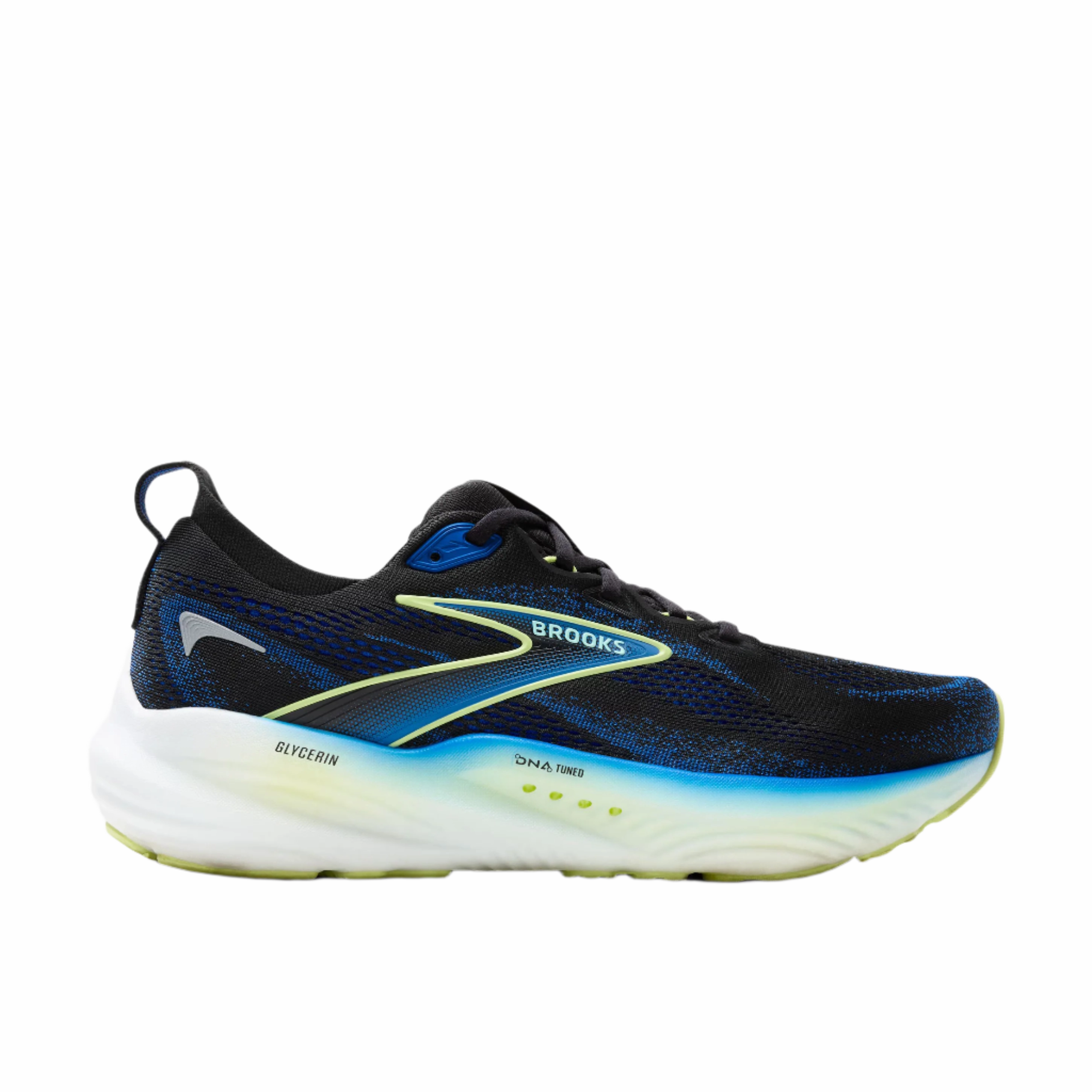 Men's Brooks Glycerin 22 Black/Cobalt/Neo Yellow