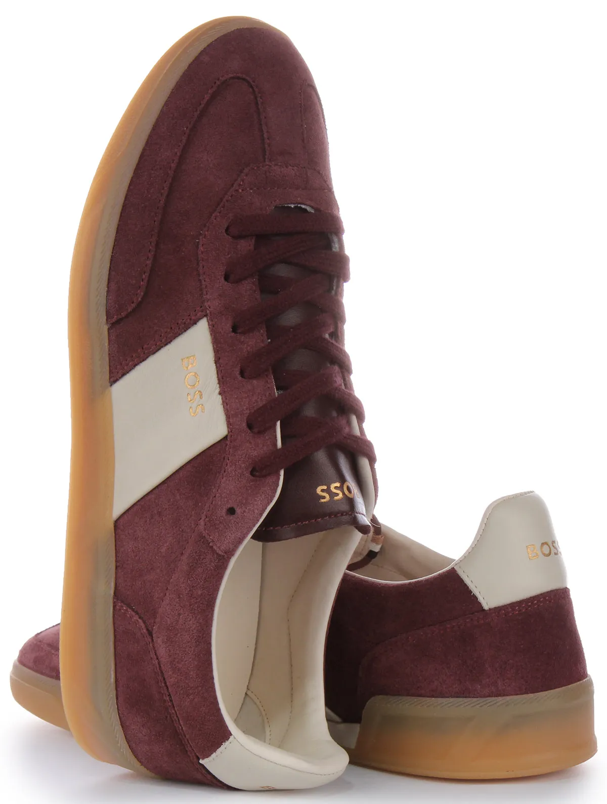 Max Control Boss Brandon Tennis Suede In Maroon For Men