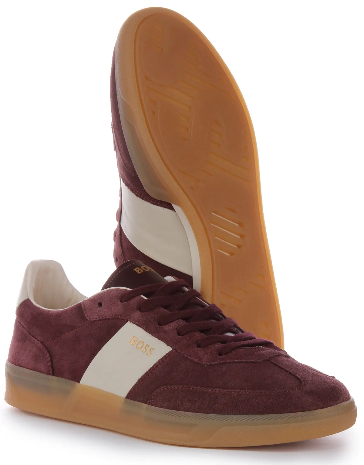 Max Control Boss Brandon Tennis Suede In Maroon For Men