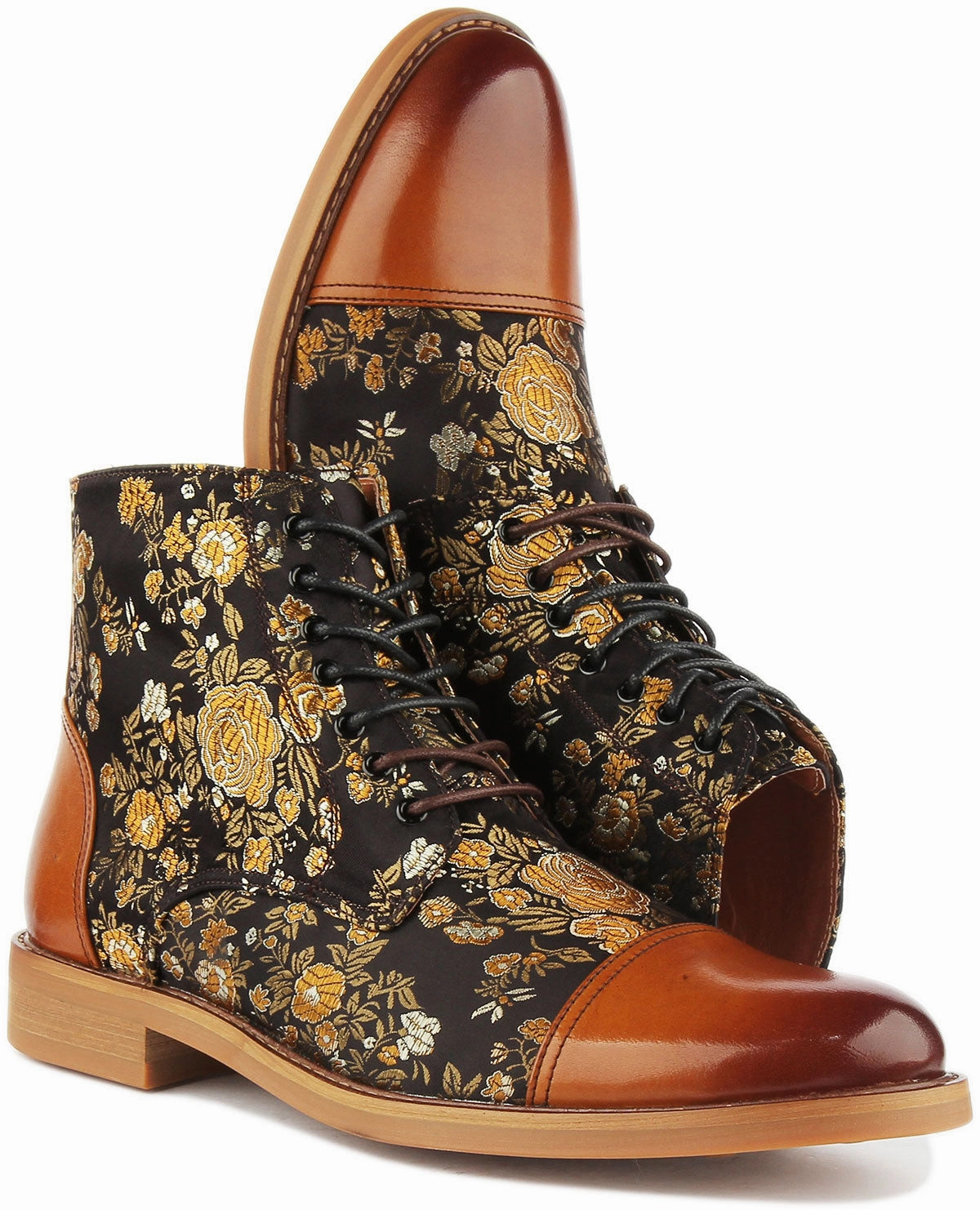 Maximum Hold Justinreess England Adam Floral In Brown For Men