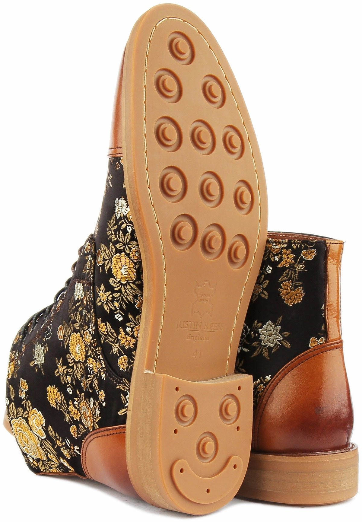 Maximum Hold Justinreess England Adam Floral In Brown For Men