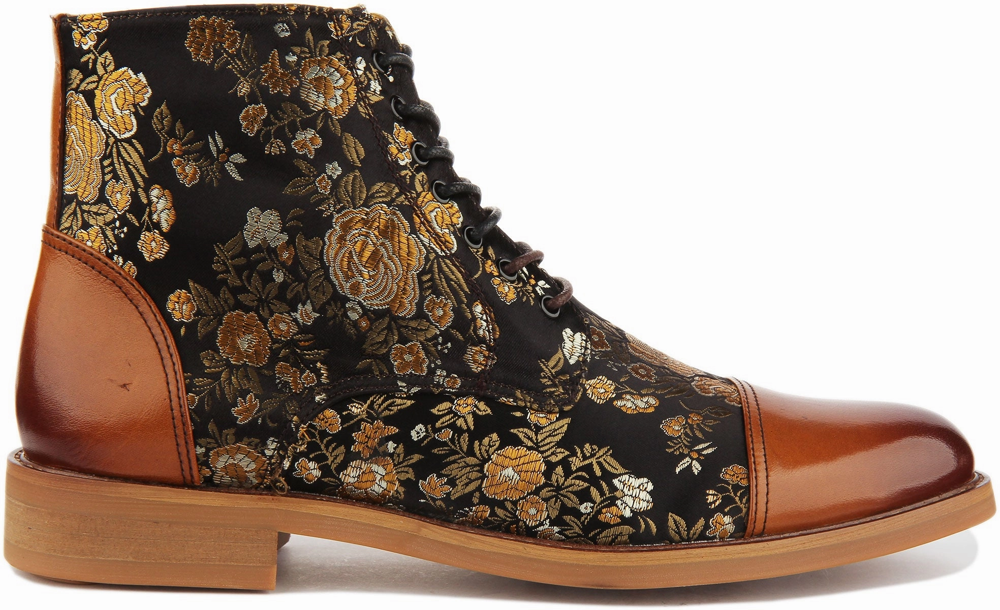 Maximum Hold Justinreess England Adam Floral In Brown For Men