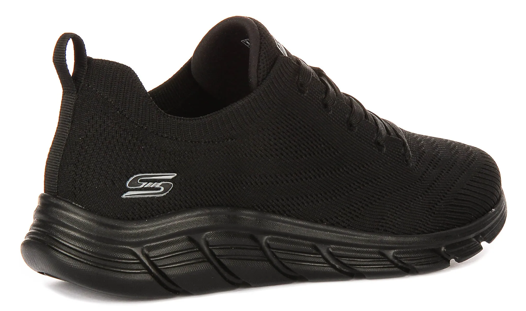 Mesh Layer Skechers Bobs Sport Flex In Black For Women