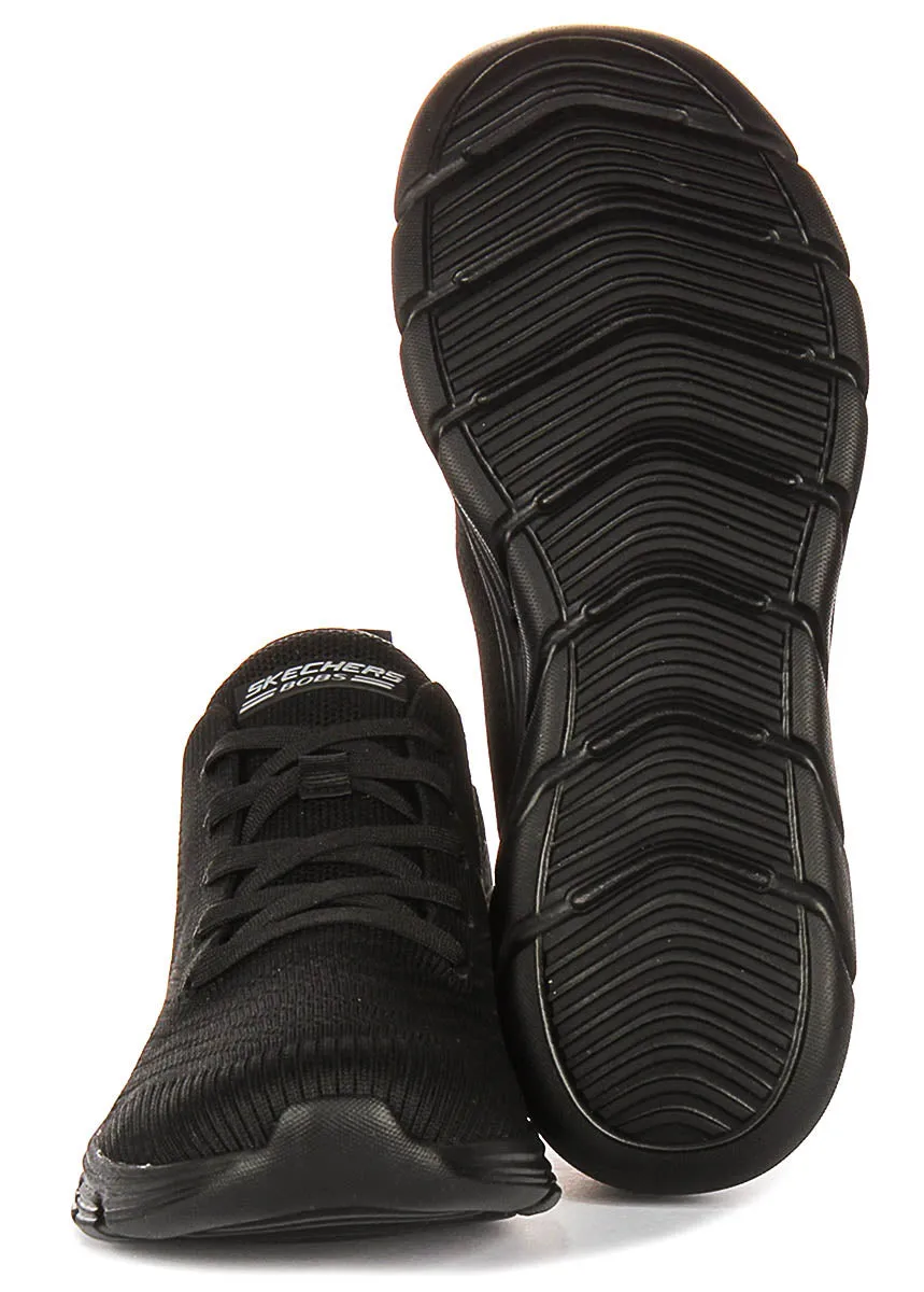 Mesh Layer Skechers Bobs Sport Flex In Black For Women
