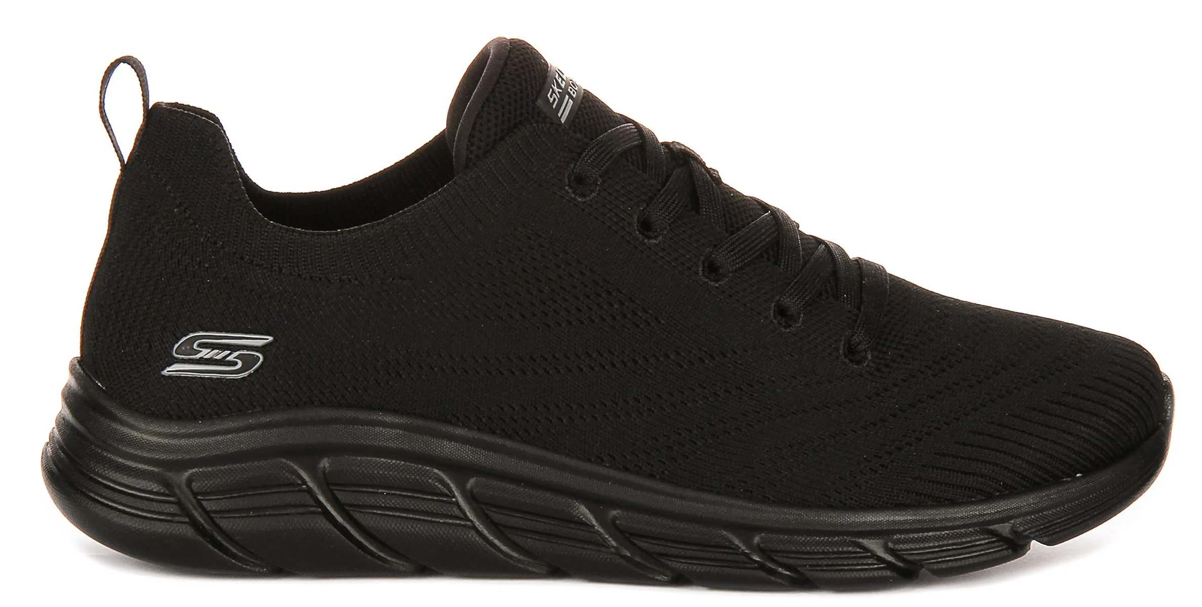 Mesh Layer Skechers Bobs Sport Flex In Black For Women