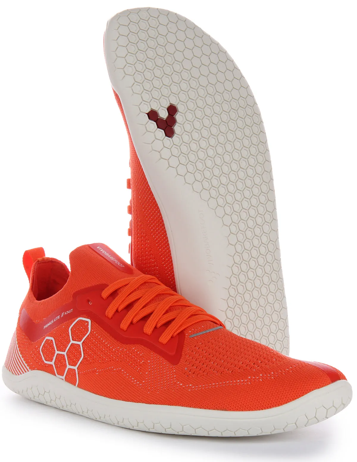 Mesh Layer Vivobarefoot Primus Lite Knit In Flame For Men